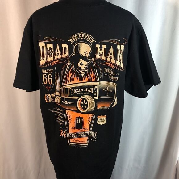 RED DEVIL CLOTHING Dead Man Tee size Medium - Picture 3 of 6